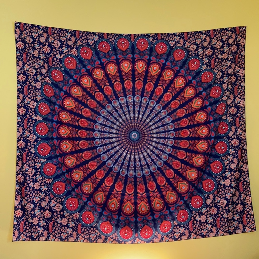 Like new bohemian peacock wall tapestry
